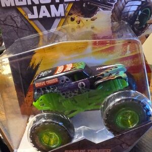 Monster Jam Grave Digger Kids Toy Truck - Green, Black & Purple